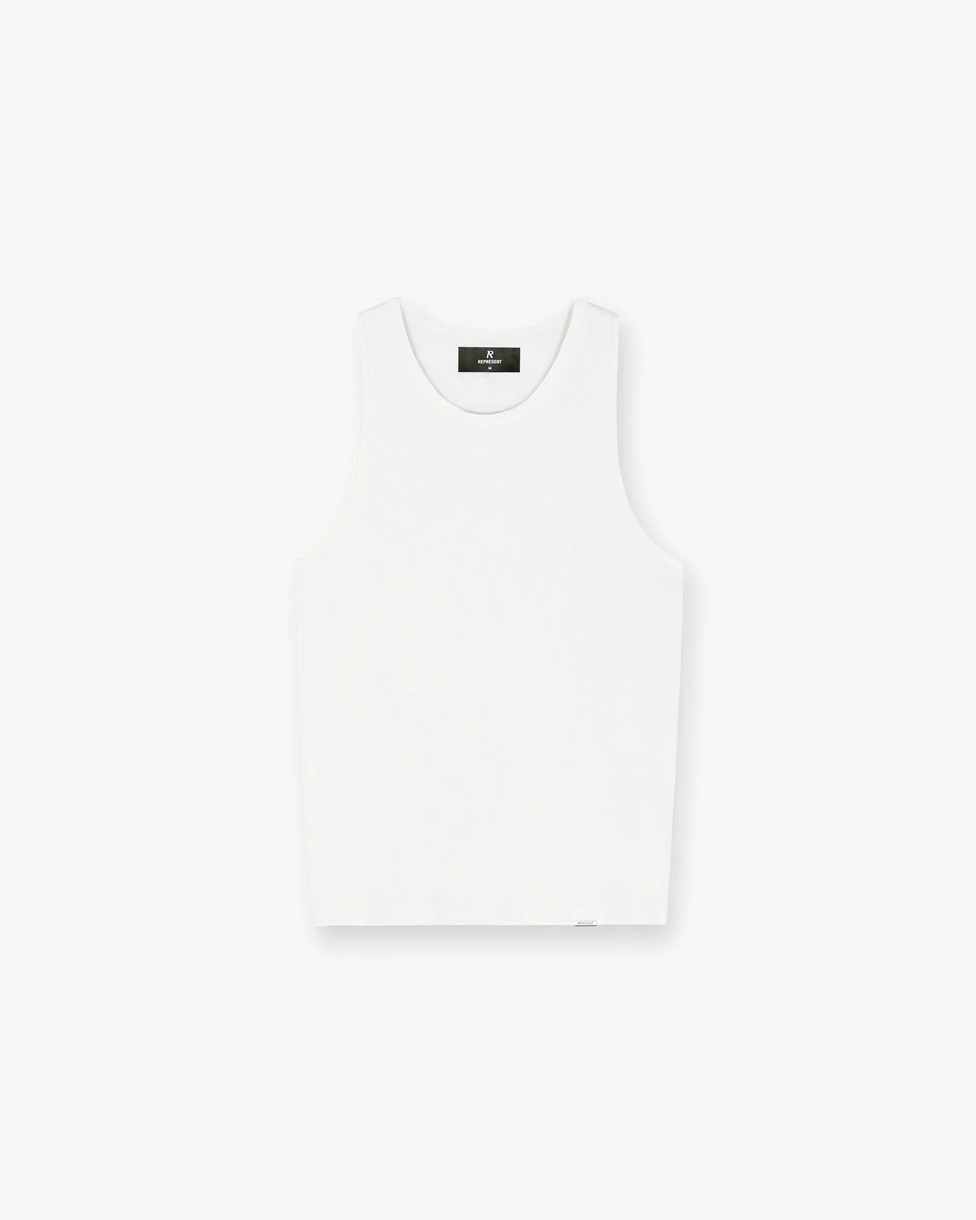PocketDetail Breathable Comfort Wear Initial Rib Vest - Flat White