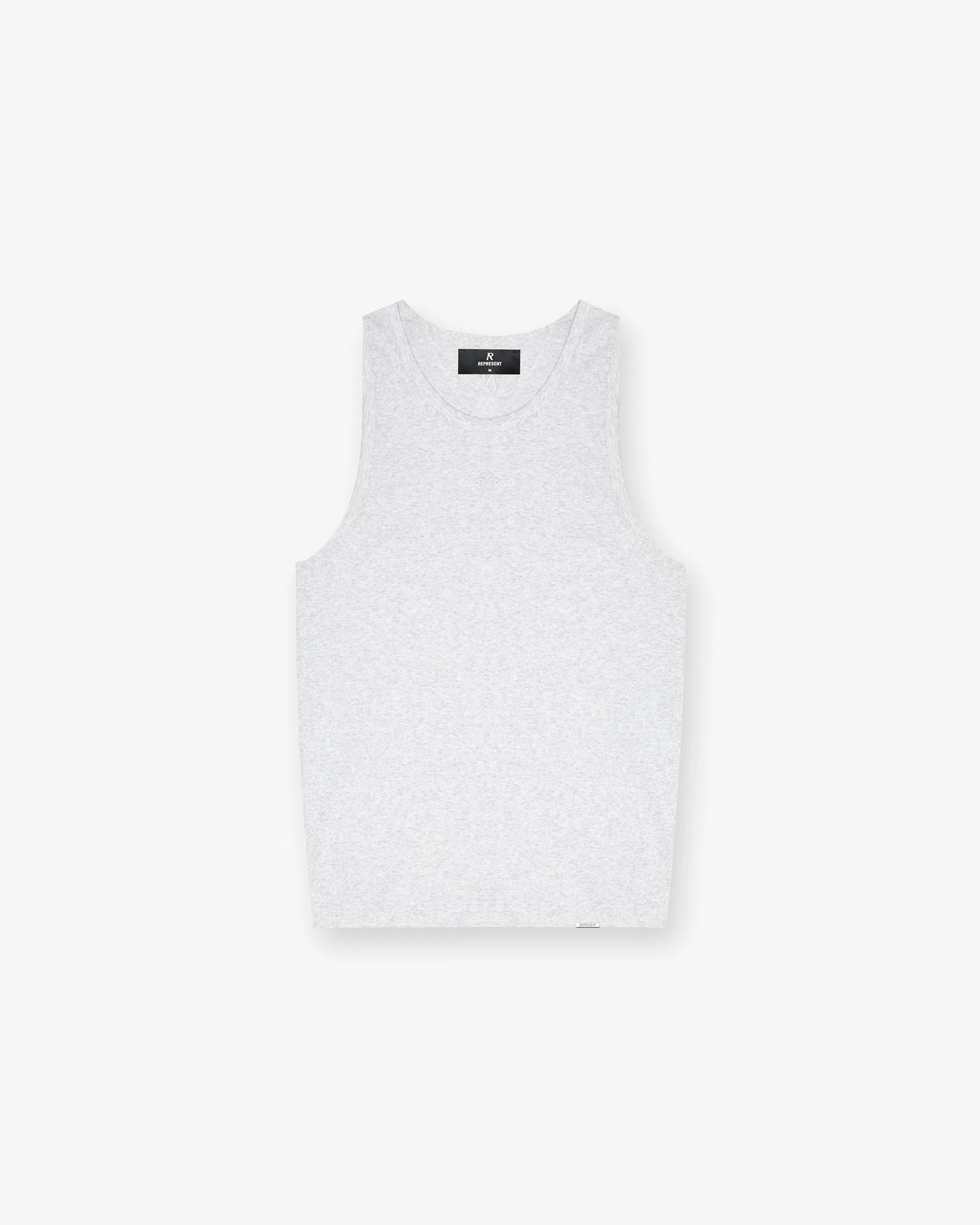 Initial Rib Vest - Ice Grey Marl Flexible Cuff Design