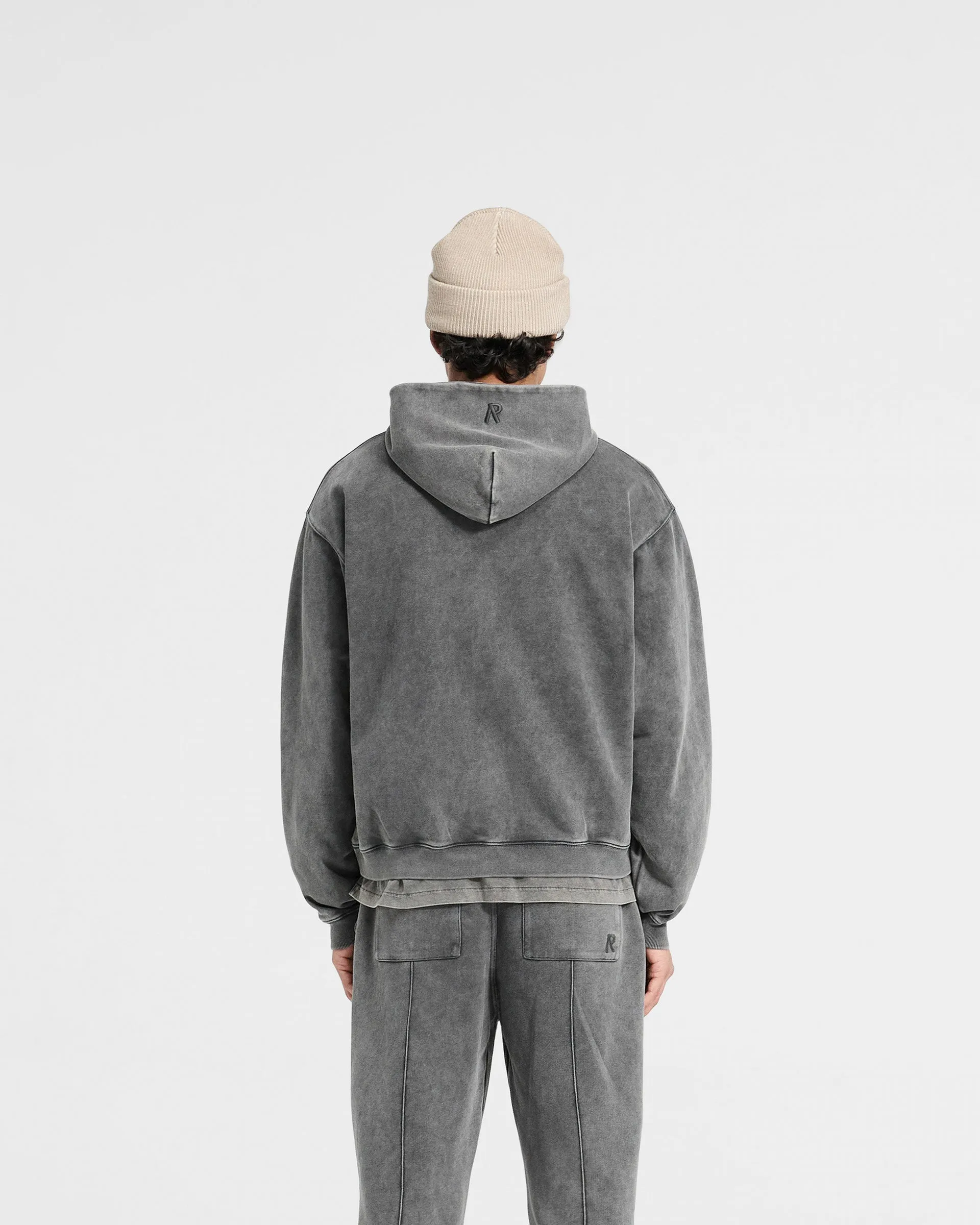 Initial Zip Hoodie - Vintage Grey Popular