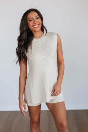 UVProtective Layer Indoor style Junia Knit Two-Piece Set - Natural