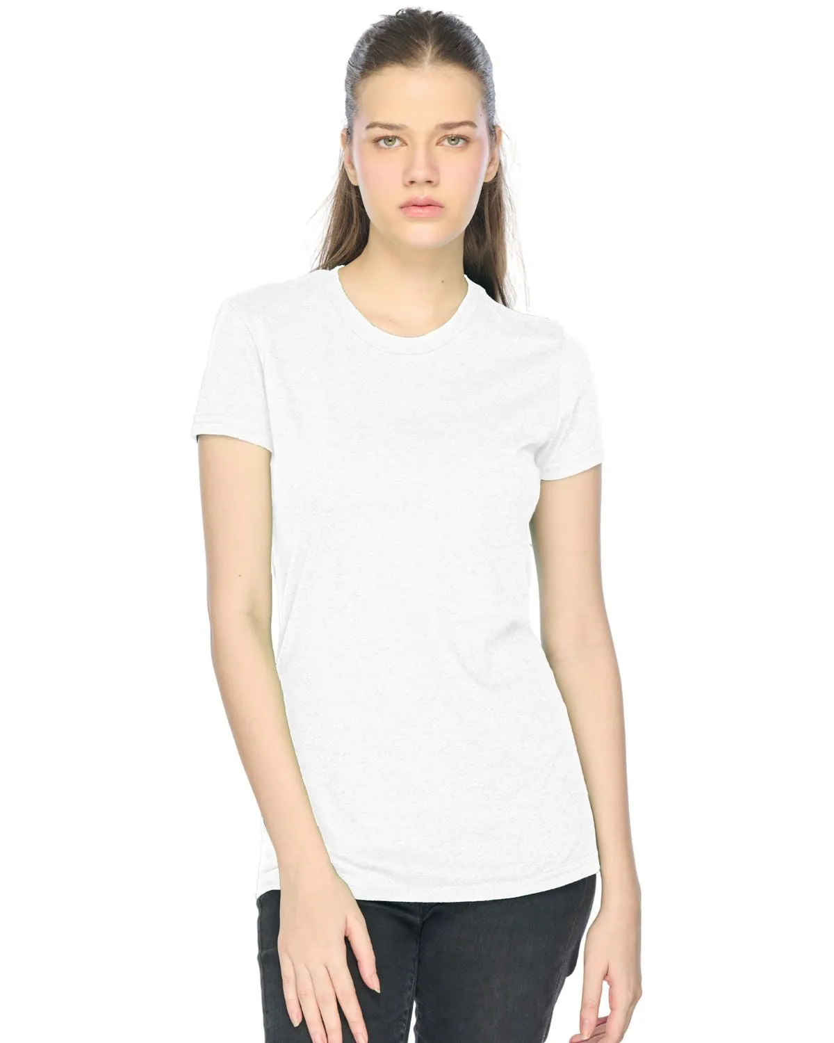 Teenager fashion JustBlanks Girl's Short Sleeve Crew Neck T-Shirt