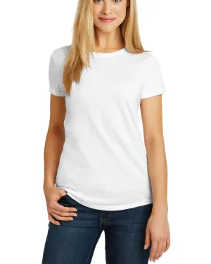 Minimalist purity Anti Pilling Finish JustBlanks Ladies Tri-Blend Short Sleeve Crew Neck Tee