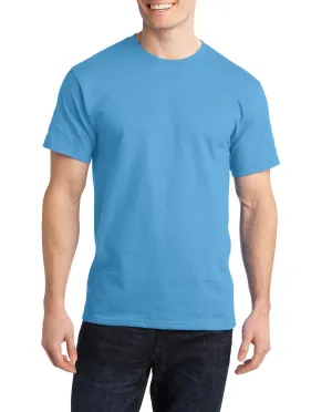 JustBlanks Men's 100% Cotton Short Sleeve Regular Fit T-Shirt Subtle Details