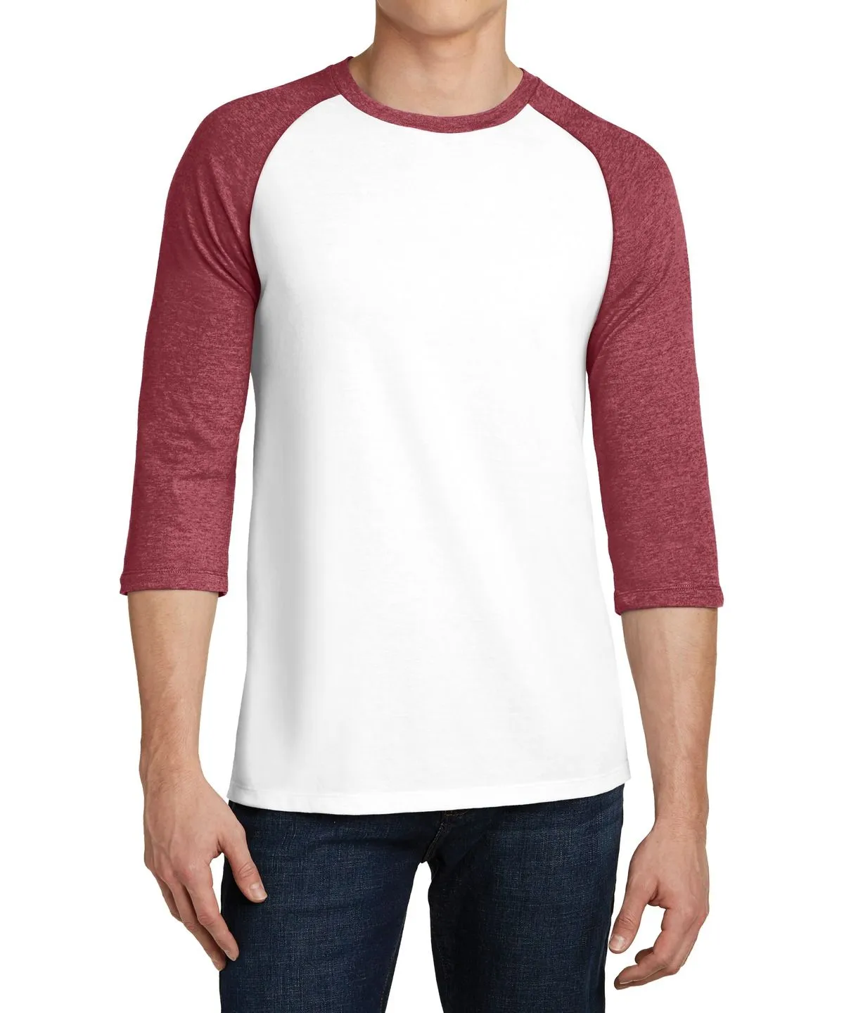 JustBlanks Men's 3/4 Sleeve Raglan Crew Neck T-Shirt Fashion Top Sport Fit