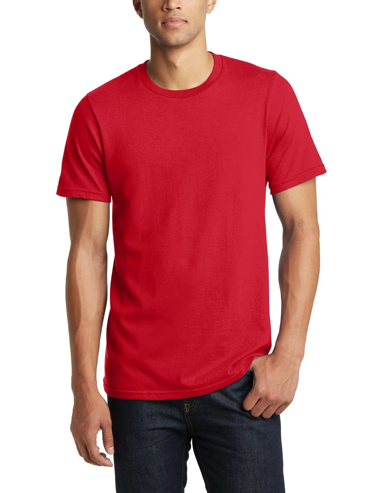 Fresh Vibes JustBlanks Men's Heavyweight Short Sleeve Crew Neck Cotton Tee