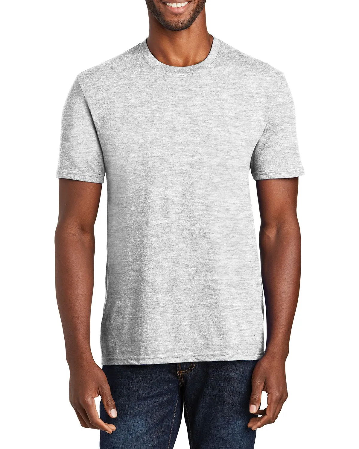 Soft Stretch Fit JustBlanks Men's Short Sleeve Fan Favorite Blend Crew Neck T-Shirt