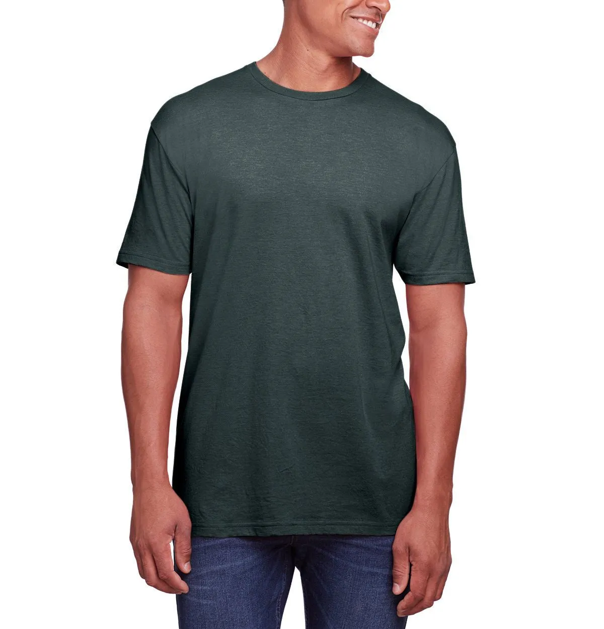 Soft Wearable JustBlanks Men's Slim Fit Lightweight Crew Neck T-Shirt