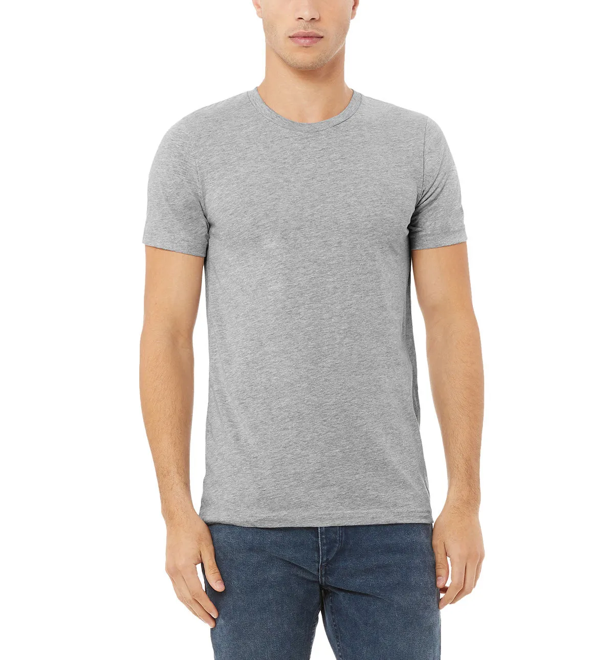 JustBlanks Unisex Short Sleeve Made in USA Cotton Crew Neck T-Shirt Urban Fashion Look