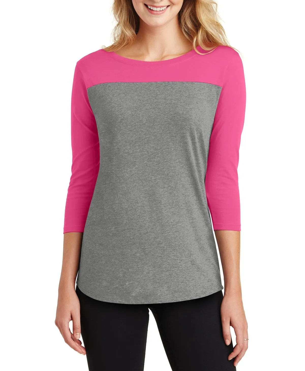 JustBlanks Women's 3/4 Sleeve Rally Tee Breathable Waist