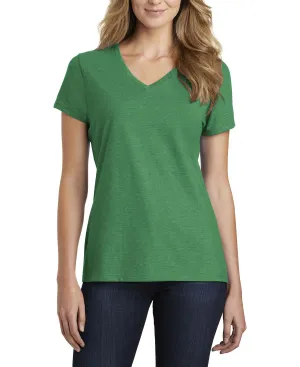 JustBlanks Women's Fan Favorite Blend V-Neck Short Sleeve Tee Matte Look Cozy Style