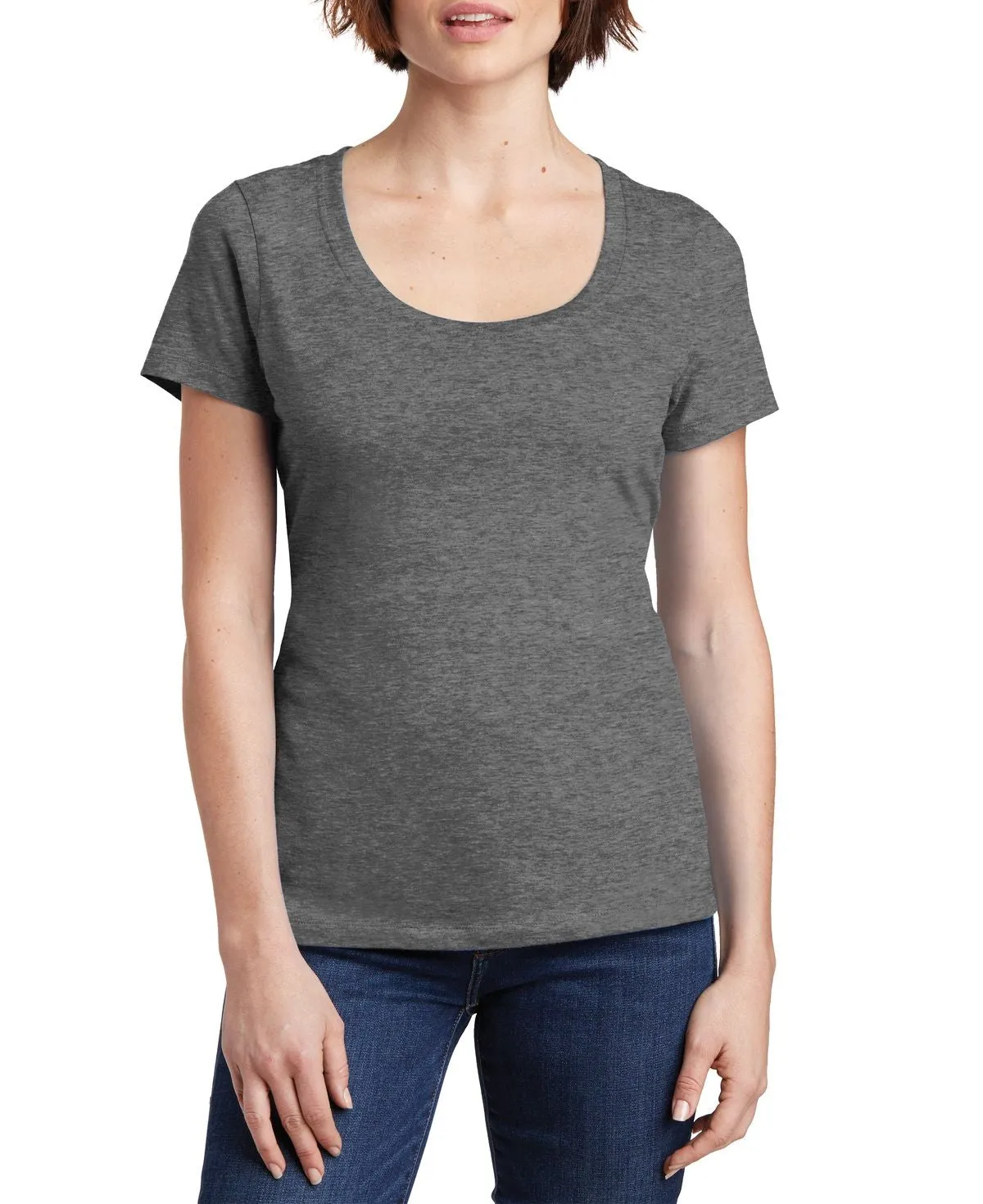 Relaxed Flex JustBlanks Women's Perfect Weight Scoop Neck Short Sleeve Tee