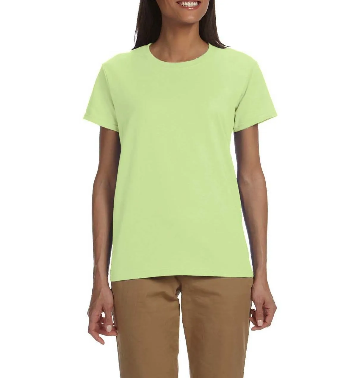 JustBlanks Women's Slim Fit Lightweight Crew Neck T-Shirt Street Trendy