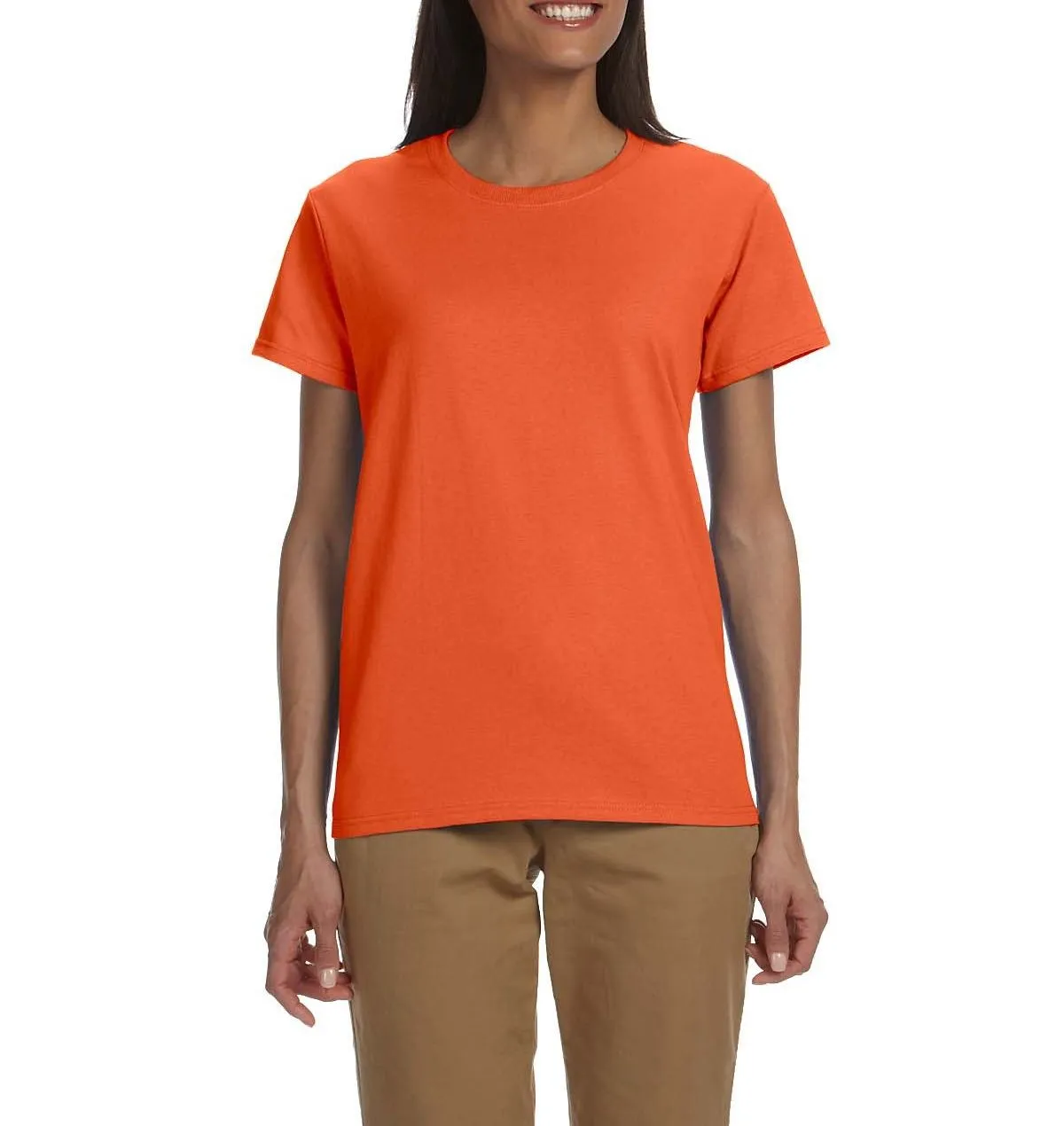 JustBlanks Women's Slim Fit Lightweight Crew Neck T-Shirt Active Design Wear