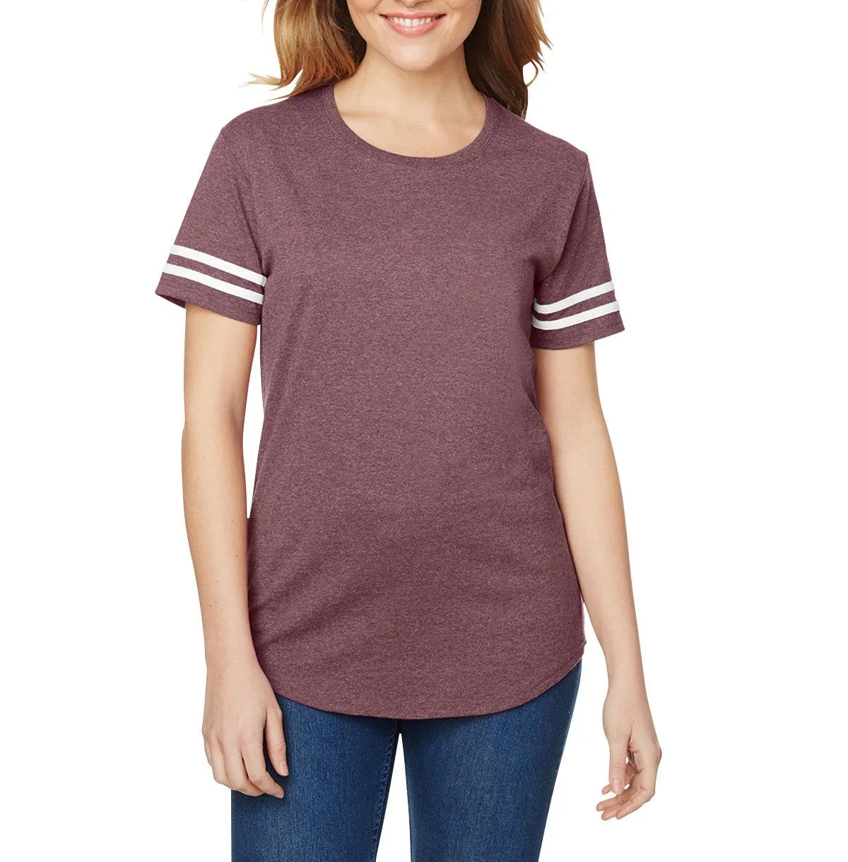 Fashionable Layer HighThreadCount JustBlanks Women's Slim Fit Short Sleeve Crew Neck T-Shirt