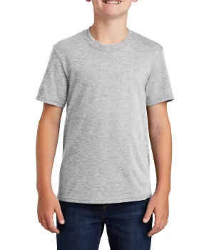 JustBlanks Youth Short Sleeve Core Blend Crew Neck T-Shirt Breathable Performance Fit Breathable mesh