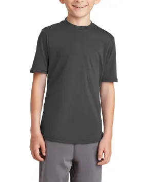 Premium Comfort Sporty Vibe JustBlanks Youth Short Sleeve Performance Blend T-Shirt