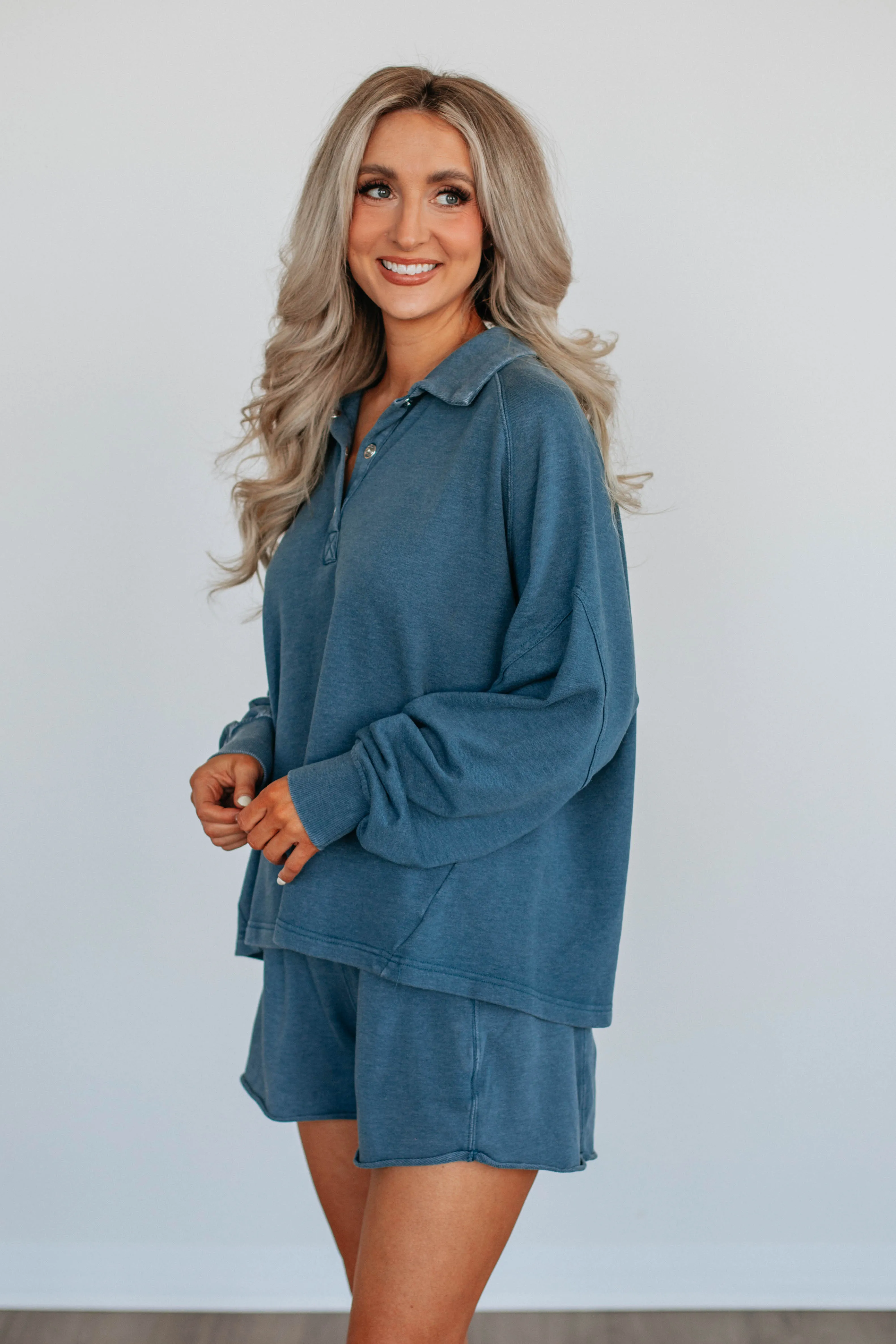 Jyl Washed Pullover - Deep Sea product brand loyalty