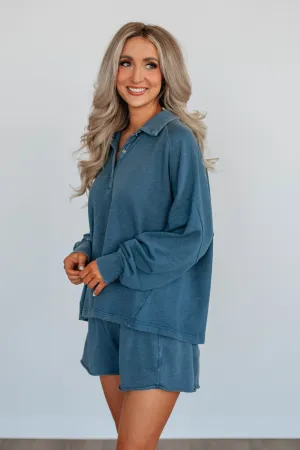 Jyl Washed Pullover - Deep Sea product brand loyalty