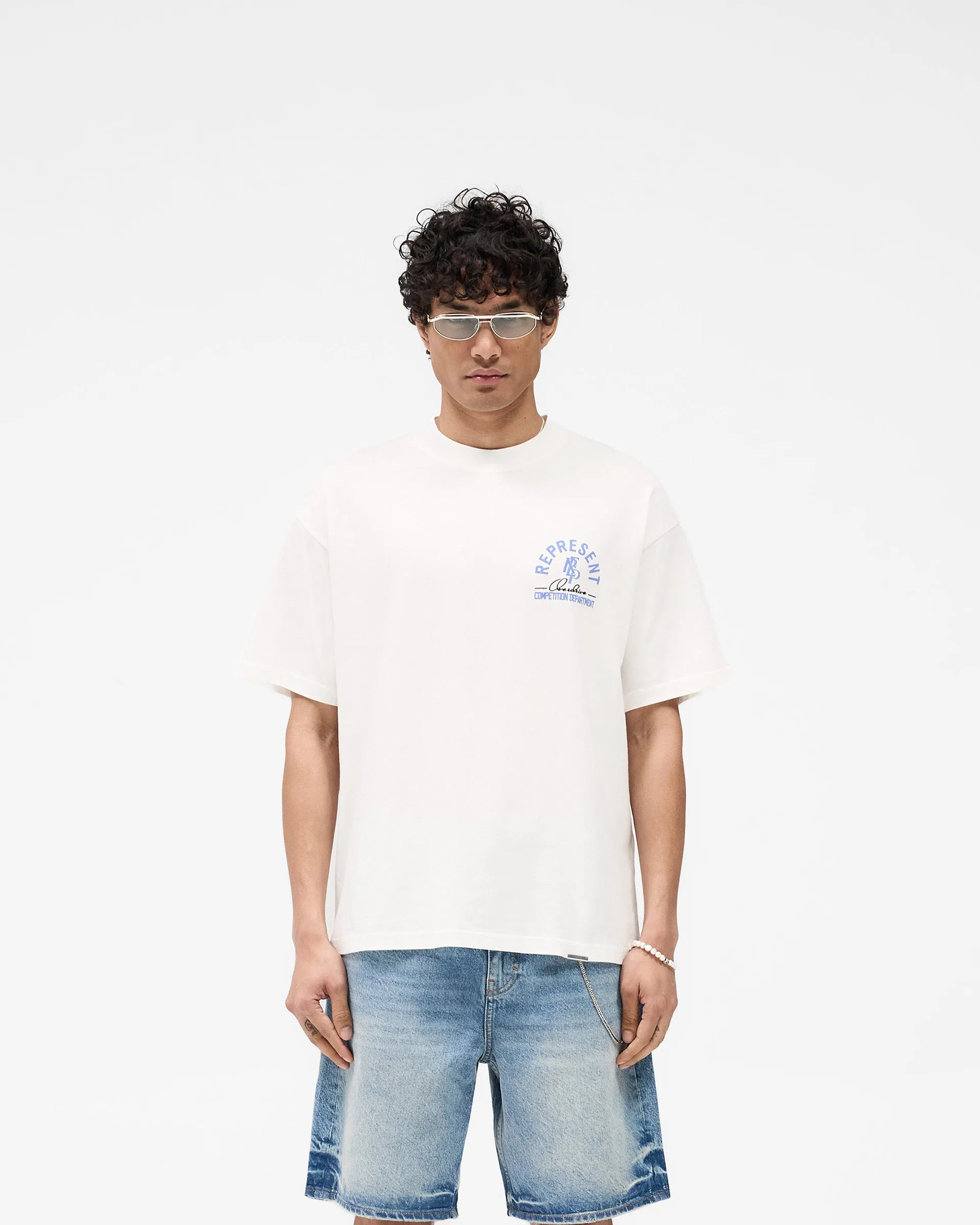 Competition Department T-Shirt - Flat White Comfort and Ease Casual Flex Wear