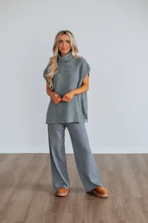Bamboo Fiber Blend Stylish Staple Kara Two-Piece Sweater Set