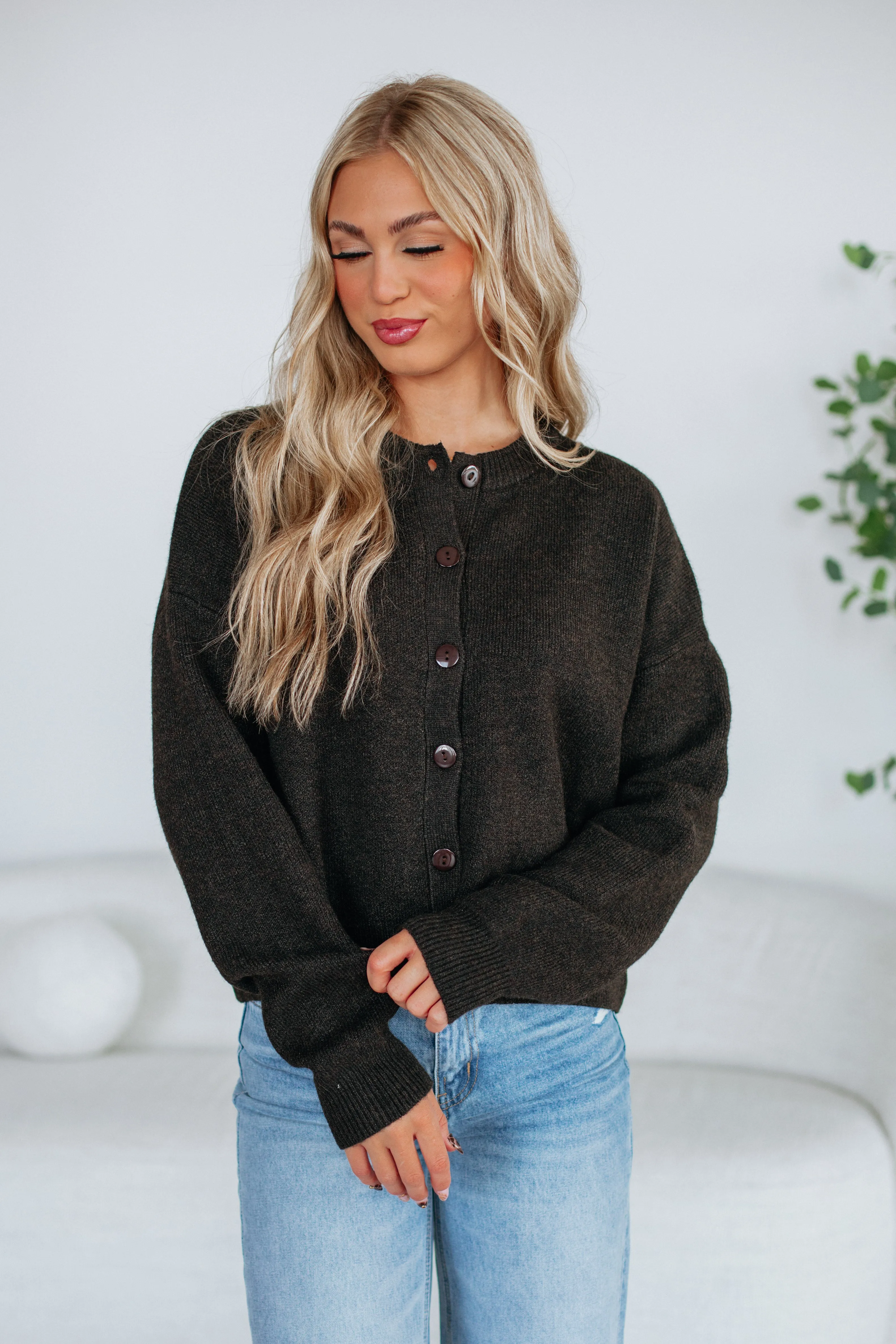 Office Friendly Kassi Cardigan - Coffee