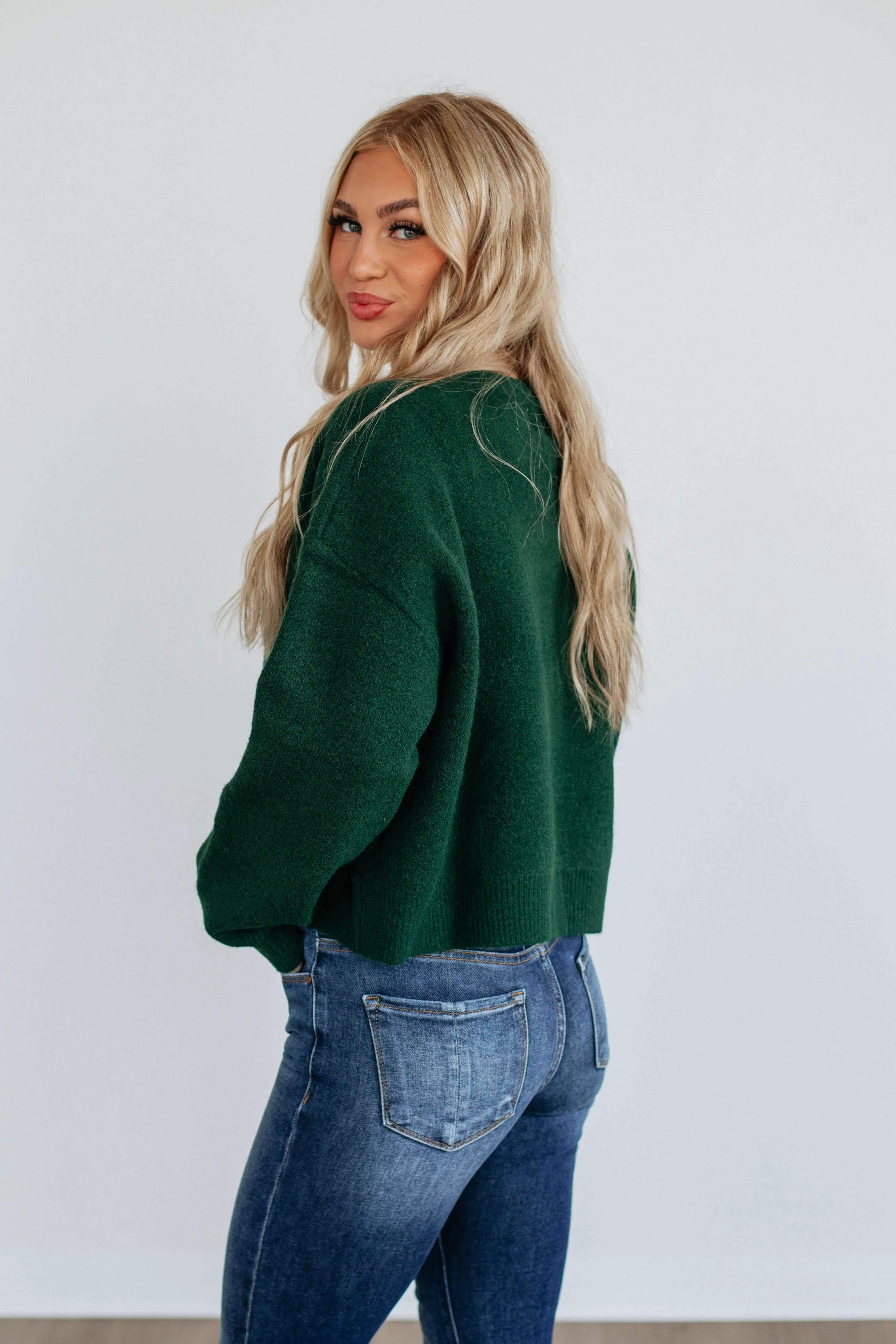 Kassi Cardigan - Forest Green Warm Layers