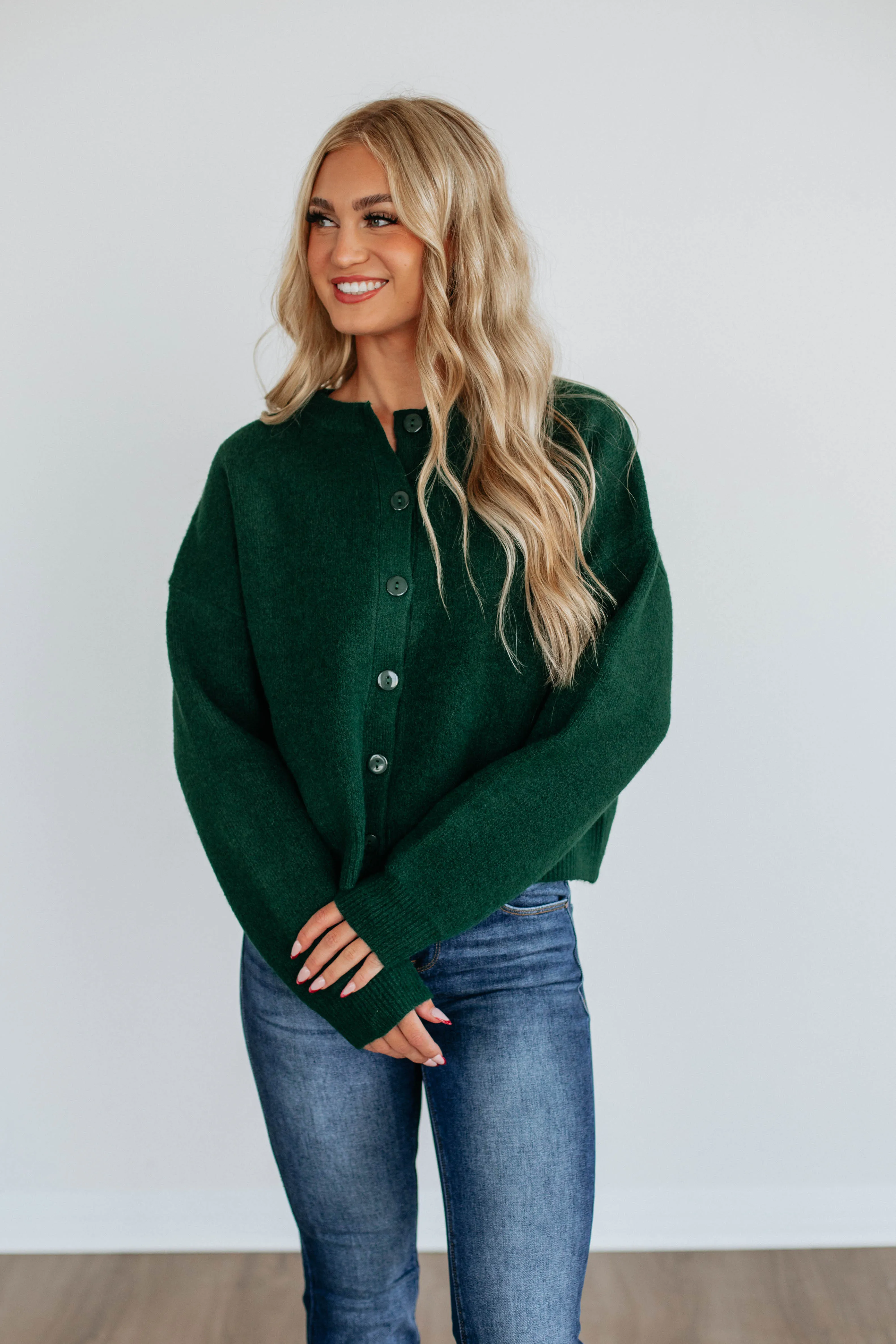 Kassi Cardigan - Forest Green Modern Trend