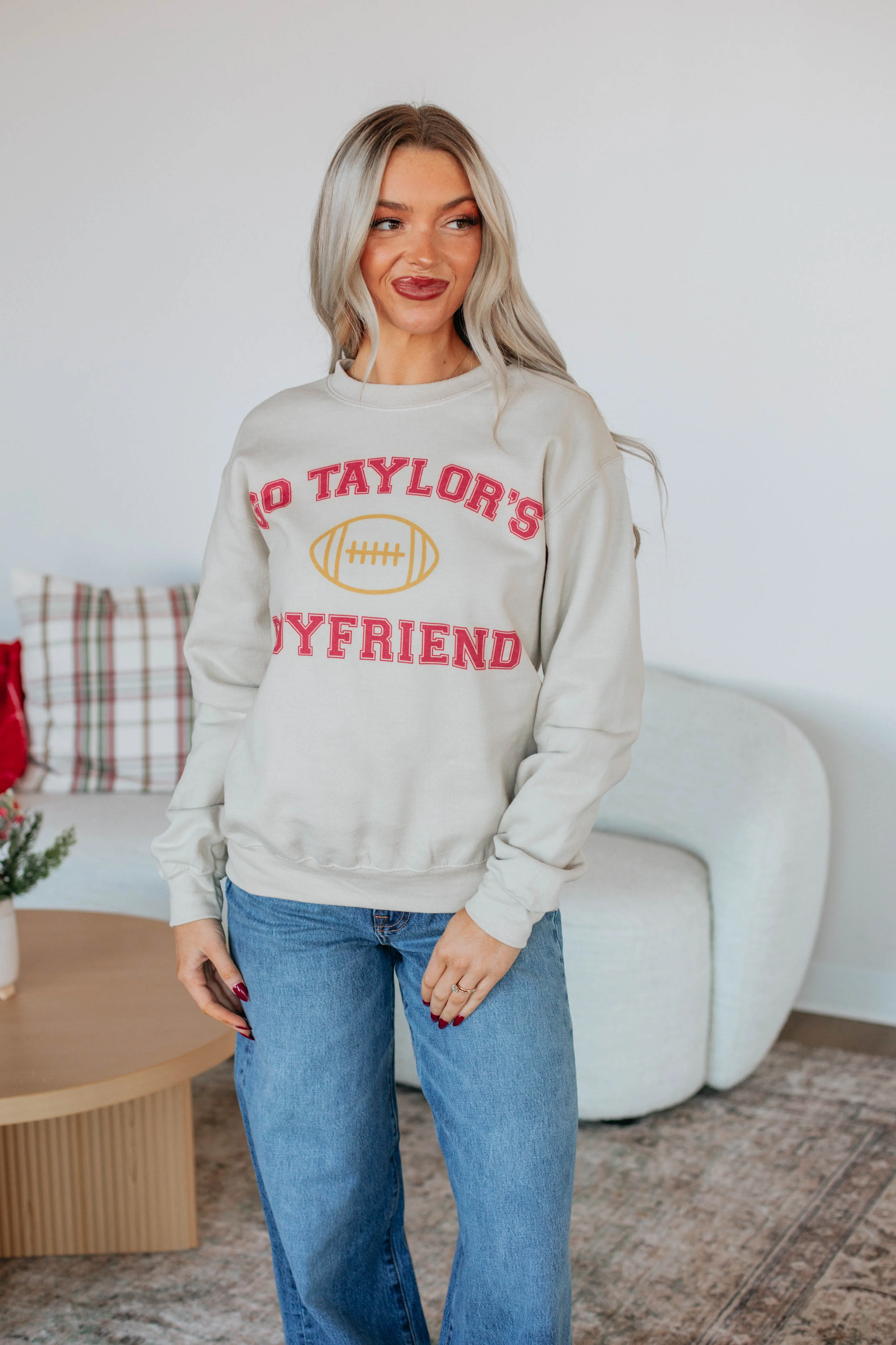 Layered Fit Half sleeve Go Taylor's Boyfriend Crewneck
