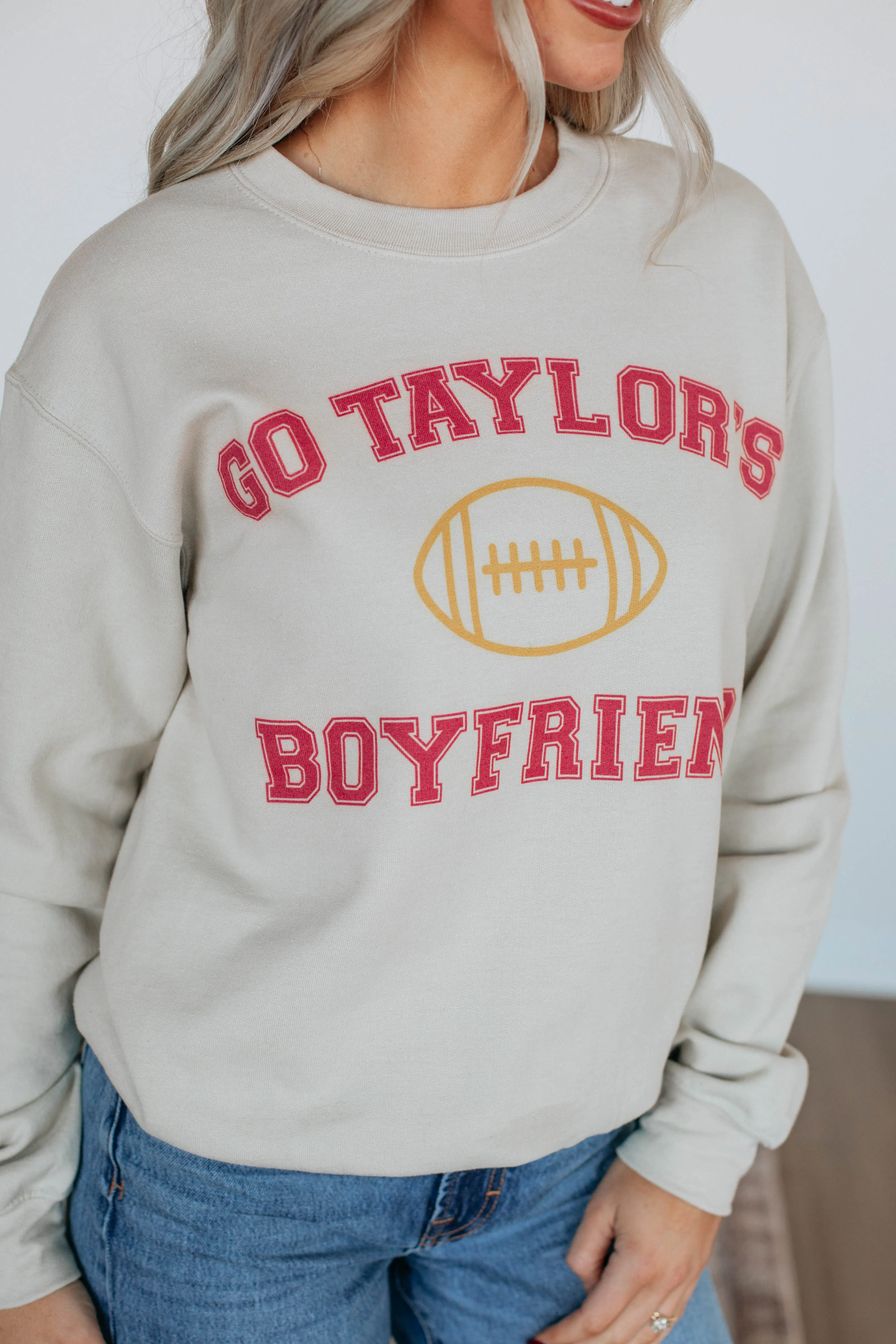 Regular Fit logoed Go Taylor's Boyfriend Crewneck