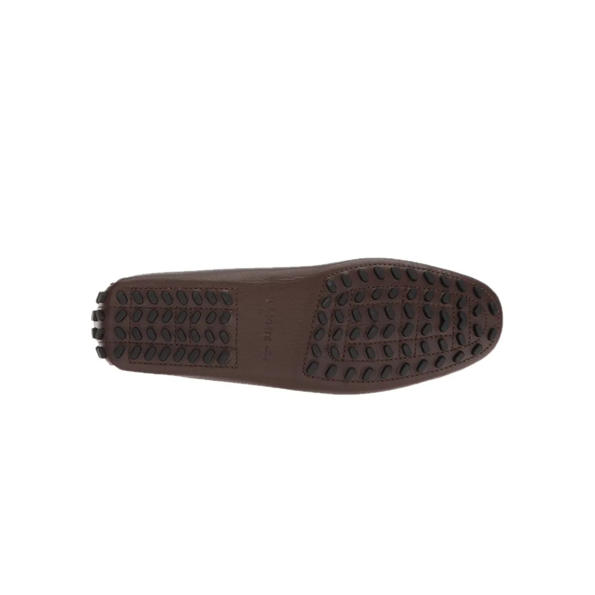 LACOSTE 7-35CAM011811I CONCOURS 118 MN'S (Medium) Brown/Black Leather Lifestyle Loafers Waterproof Standing All Wide toe box