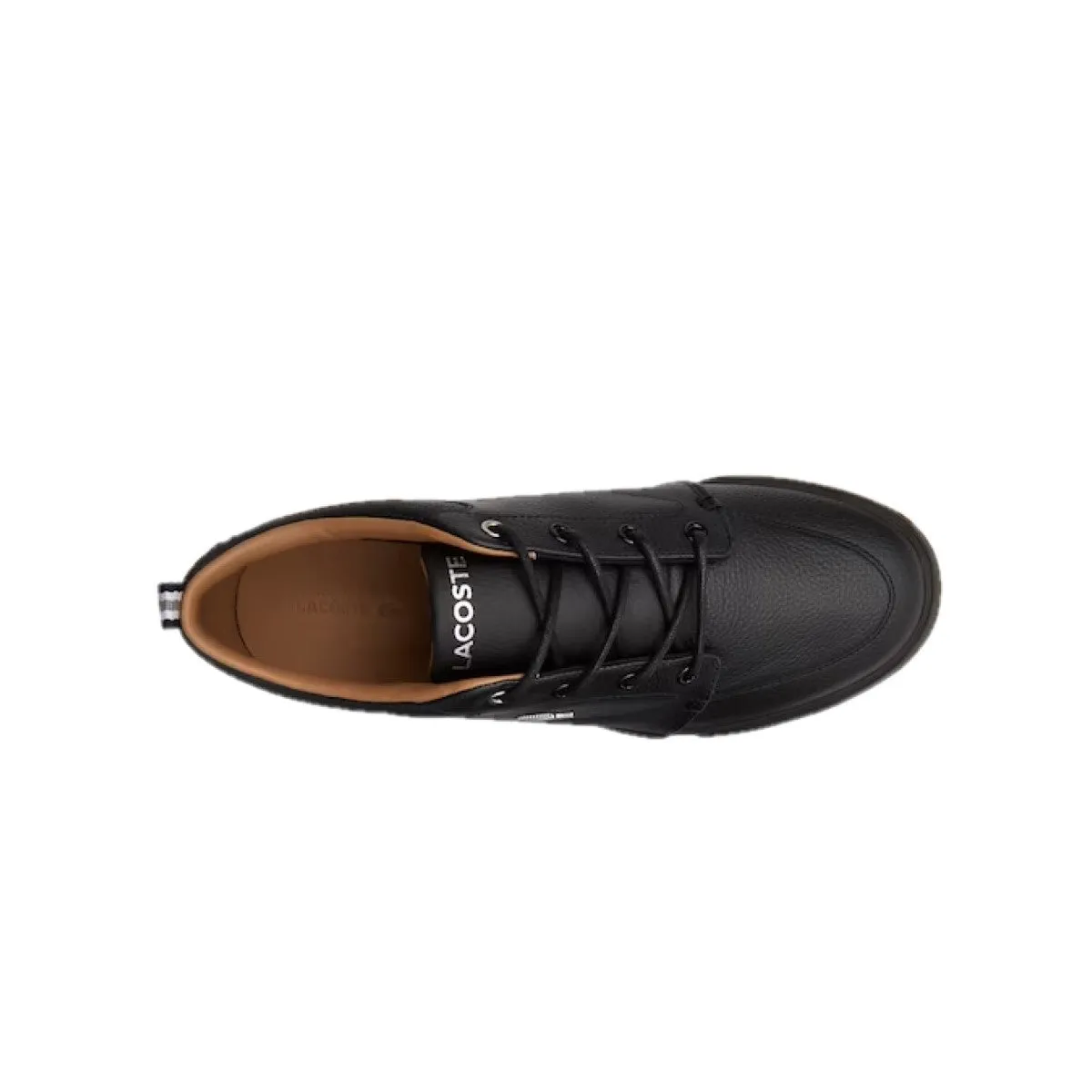 LACOSTE 7-37CMA007302H BAYLISS 119 1 MN'S (Medium) Black/Black Leather & Synthetic Lifestyle Shoes Slip Resistant Modern Commuters