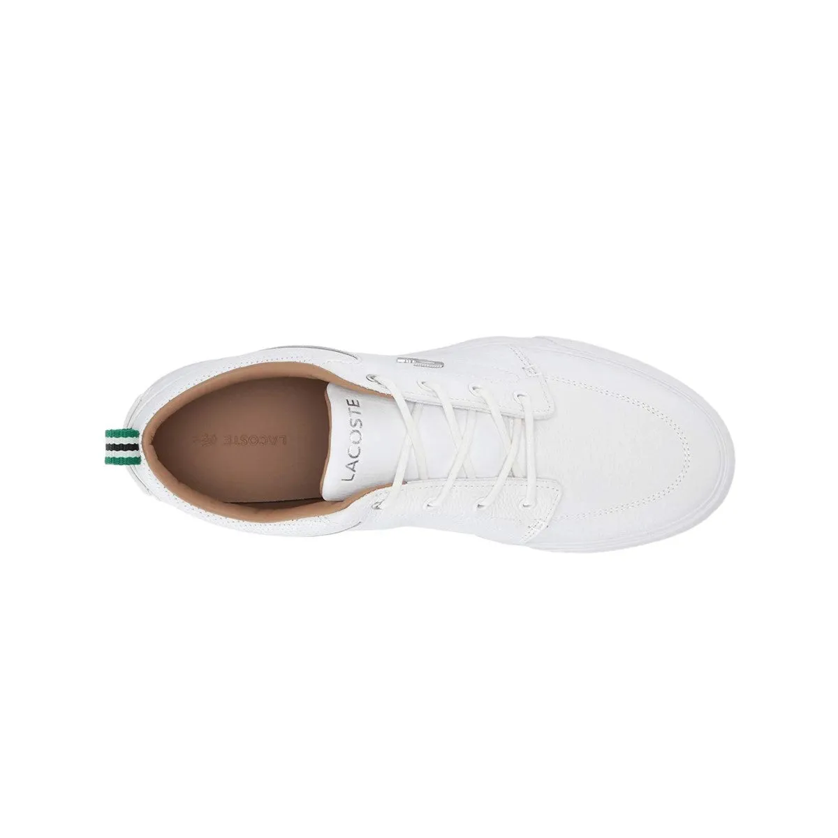 LACOSTE 7-37CMA007321G BAYLISS 119 1 MN'S (Medium) White/White Leather & Synthetic Lifestyle Shoes All Comfort Stone Glam