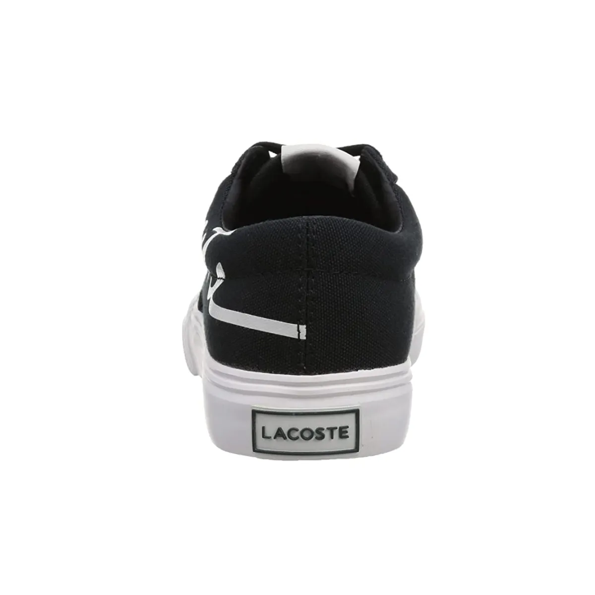 LACOSTE 7-42CMA0040454 Jump Serve Lace Canvas Logo MN'S (Medium) Black/Off White Textile Lifestyle Shoes Party Mood Active Day