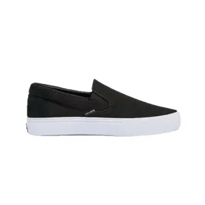 Sweat Resistant Indoor Fitness LACOSTE 7-43CMA0045312 JUMP SERVE SLIP MN'S (Medium) Black/White Canvas Lifestyle Shoes
