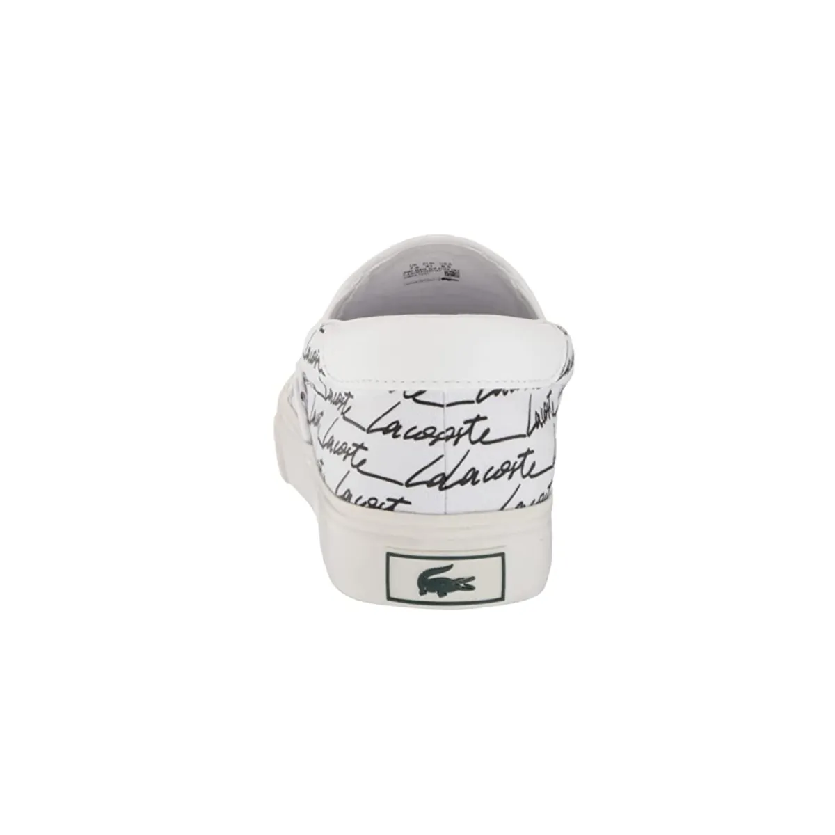 Swift Glide LACOSTE 7-43CMA0050147 JUMP SERVE SLIP MN'S (Medium) White/Black Canvas Lifestyle Shoes