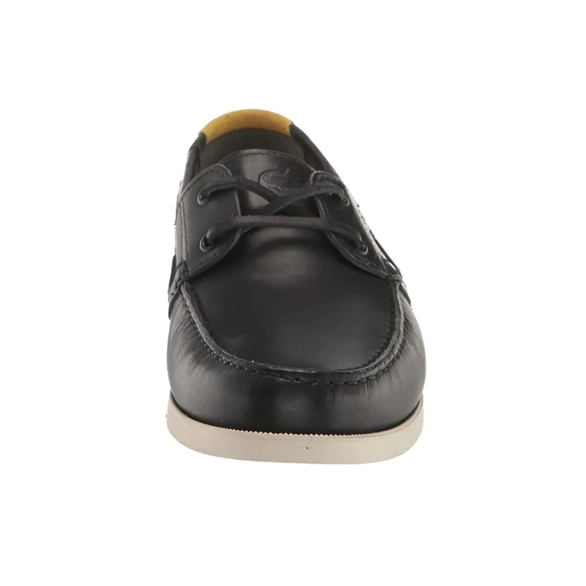 Energy Return Technology LACOSTE 7-45CMA0007454 CASPIAN 123 MN'S (Medium) Black/Off White Leather Lifestyle Shoes