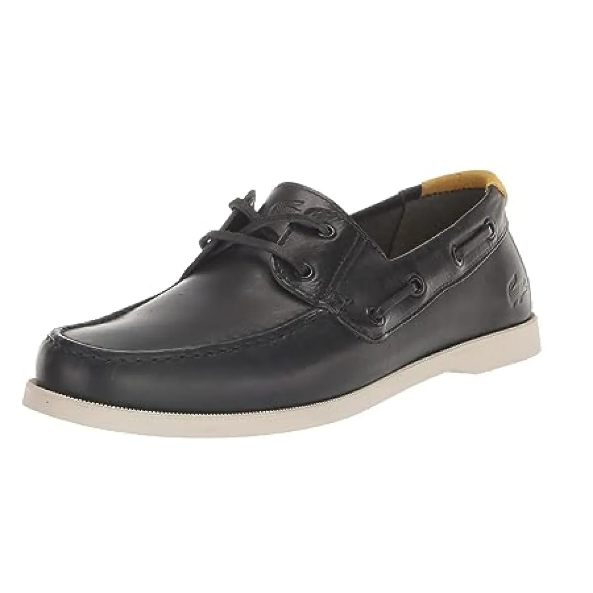 Team Match LACOSTE 7-45CMA0007454 CASPIAN 123 MN'S (Medium) Black/Off White Leather Lifestyle Shoes