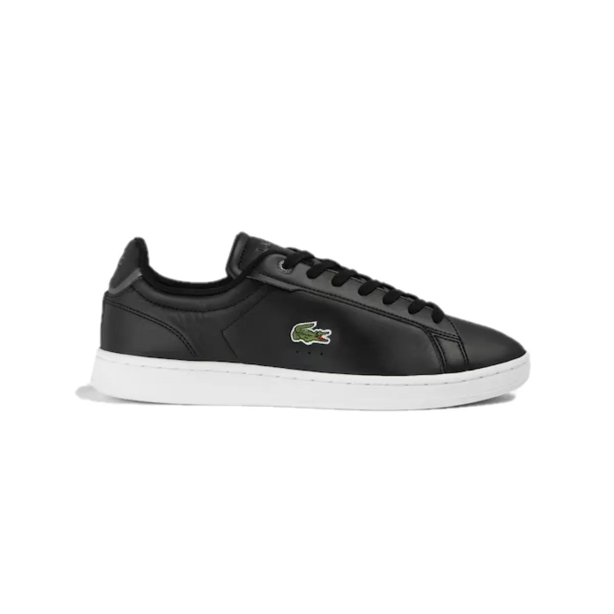 Cushioned Base Work Commute LACOSTE 7-45SMA0110312 CARNABY PRO BL2 MN'S (Medium) Black/White Leather & Synthetic Lifestyle Shoes