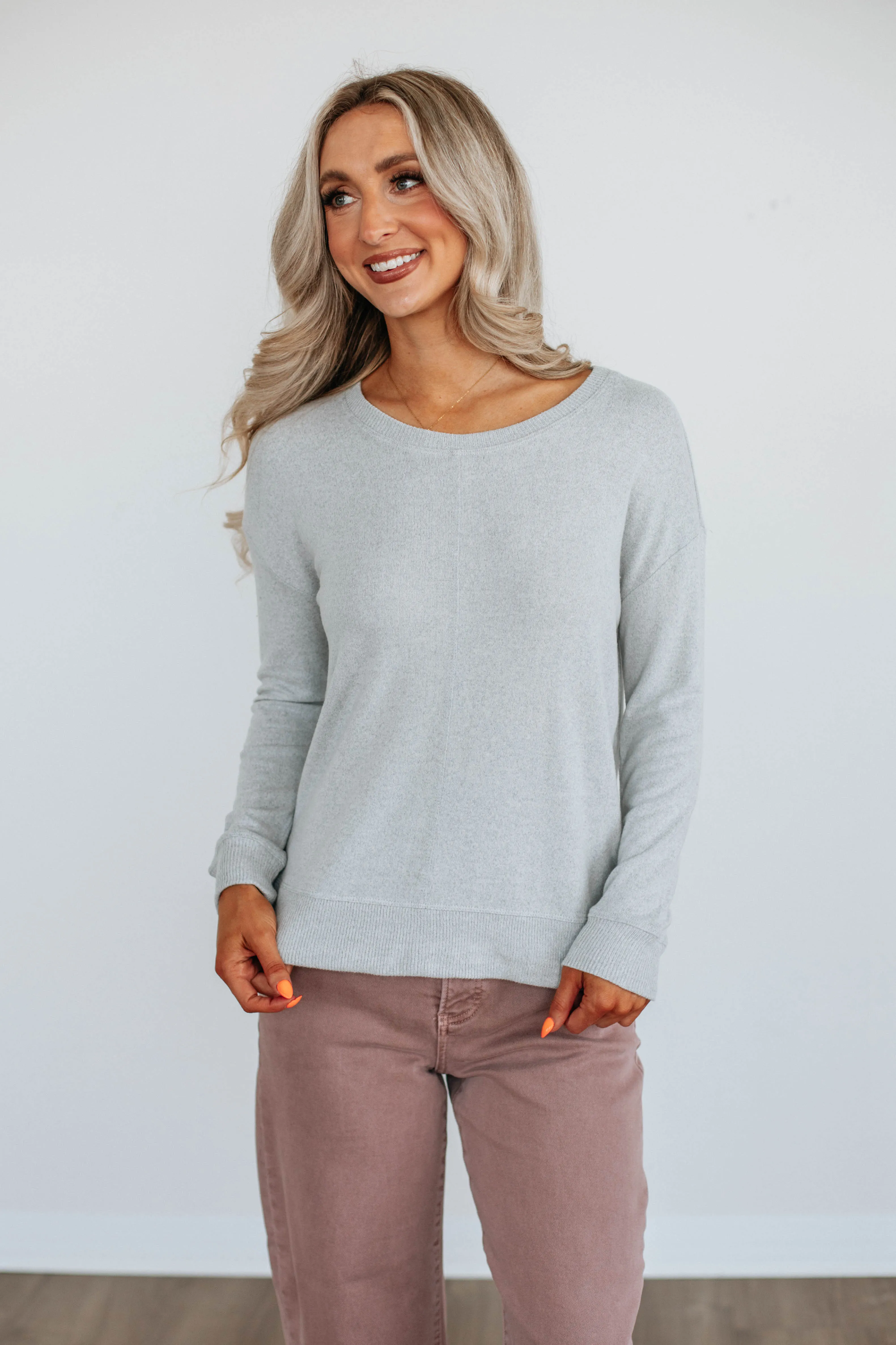 Meghan Knit Top Thermal Retention Lining Texture Tone
