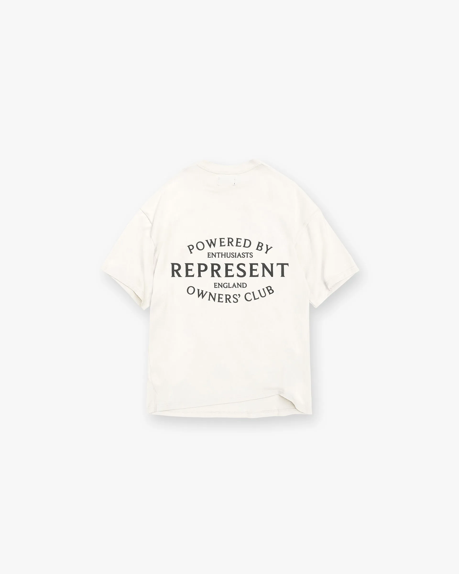 Relaxed Waistband Represent Owners Club Stamp T-Shirt - Flat White