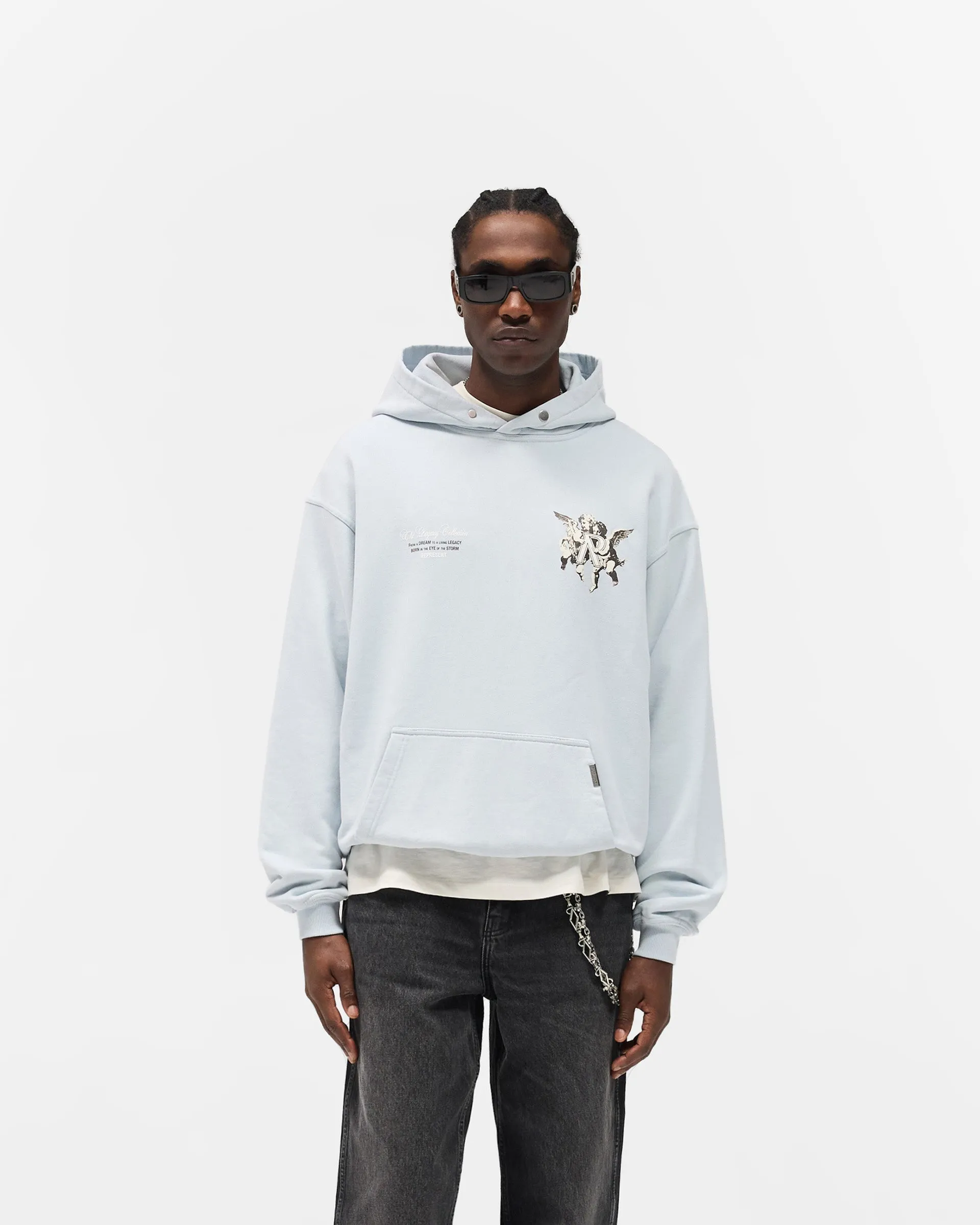 Layered Look appropriate for sports Legacy Cherubs Hoodie - Cloud