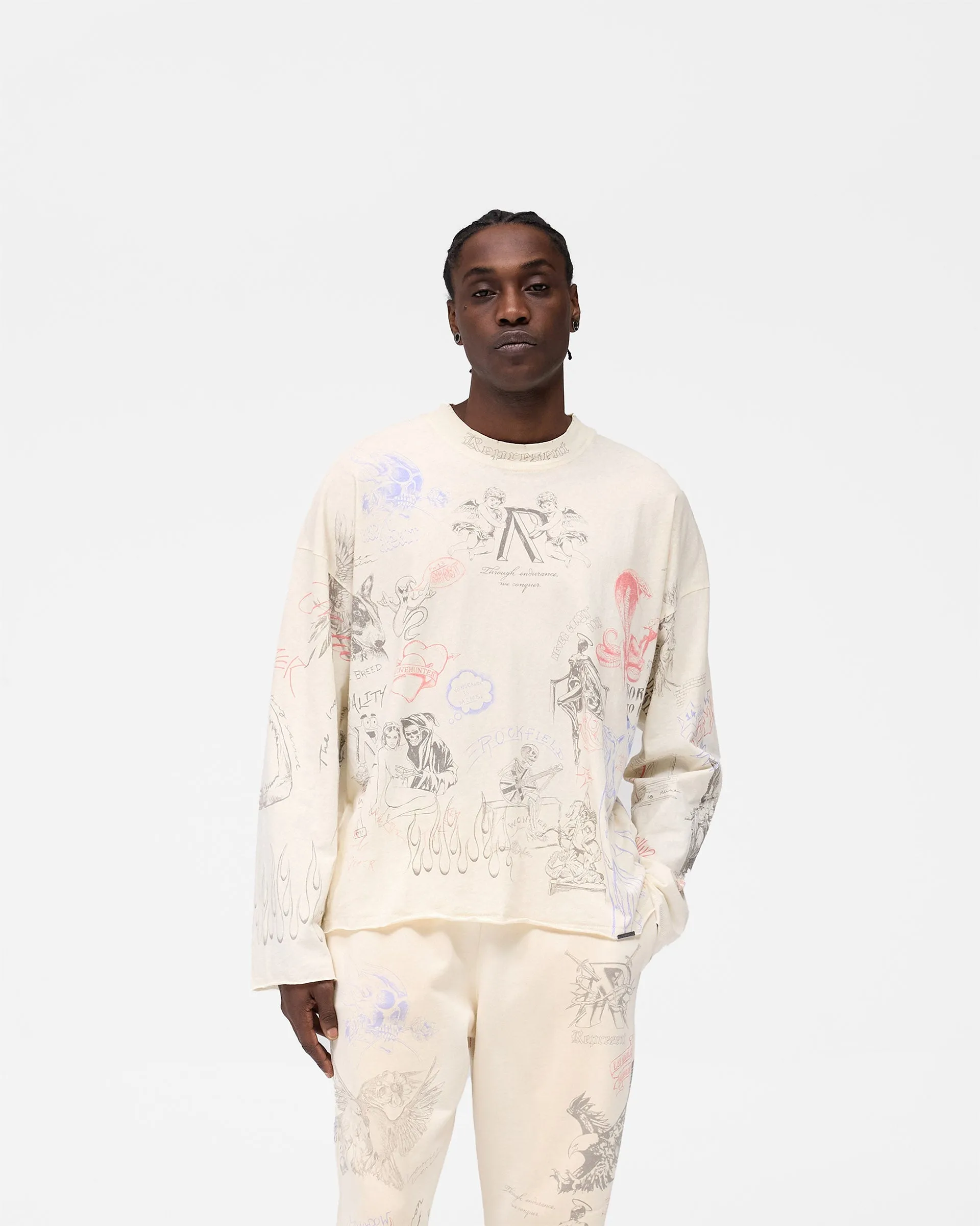 Light Casual Wear Legacy Long Sleeve T-Shirt - Buttercream