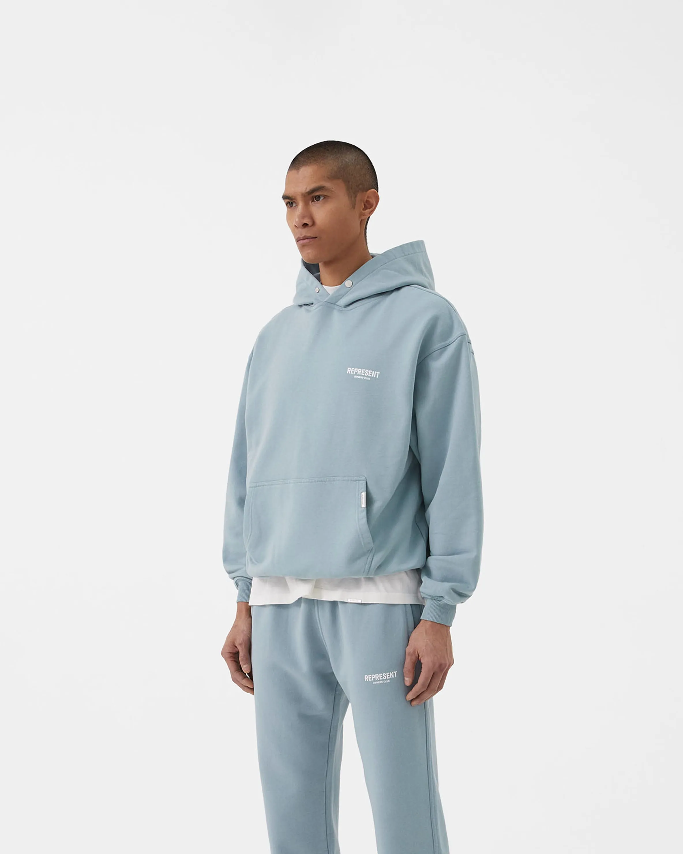 product abstract mystery Hooded Represent Owners Club Hoodie - Powder Blue
