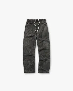 Initial Overdye Realtree? Sweatpants - Overdyed Black Flattering Comfort Wear Eco Dye Process
