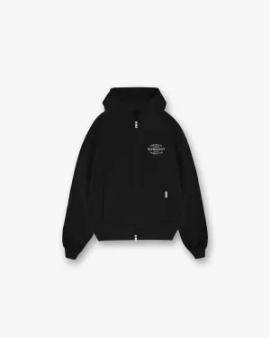 Represent Owners Club Stamp Zip Up Hoodie - Jet Black suitable for casual events