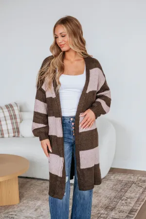 Shada Striped Cardigan MoistureWicking Texture
