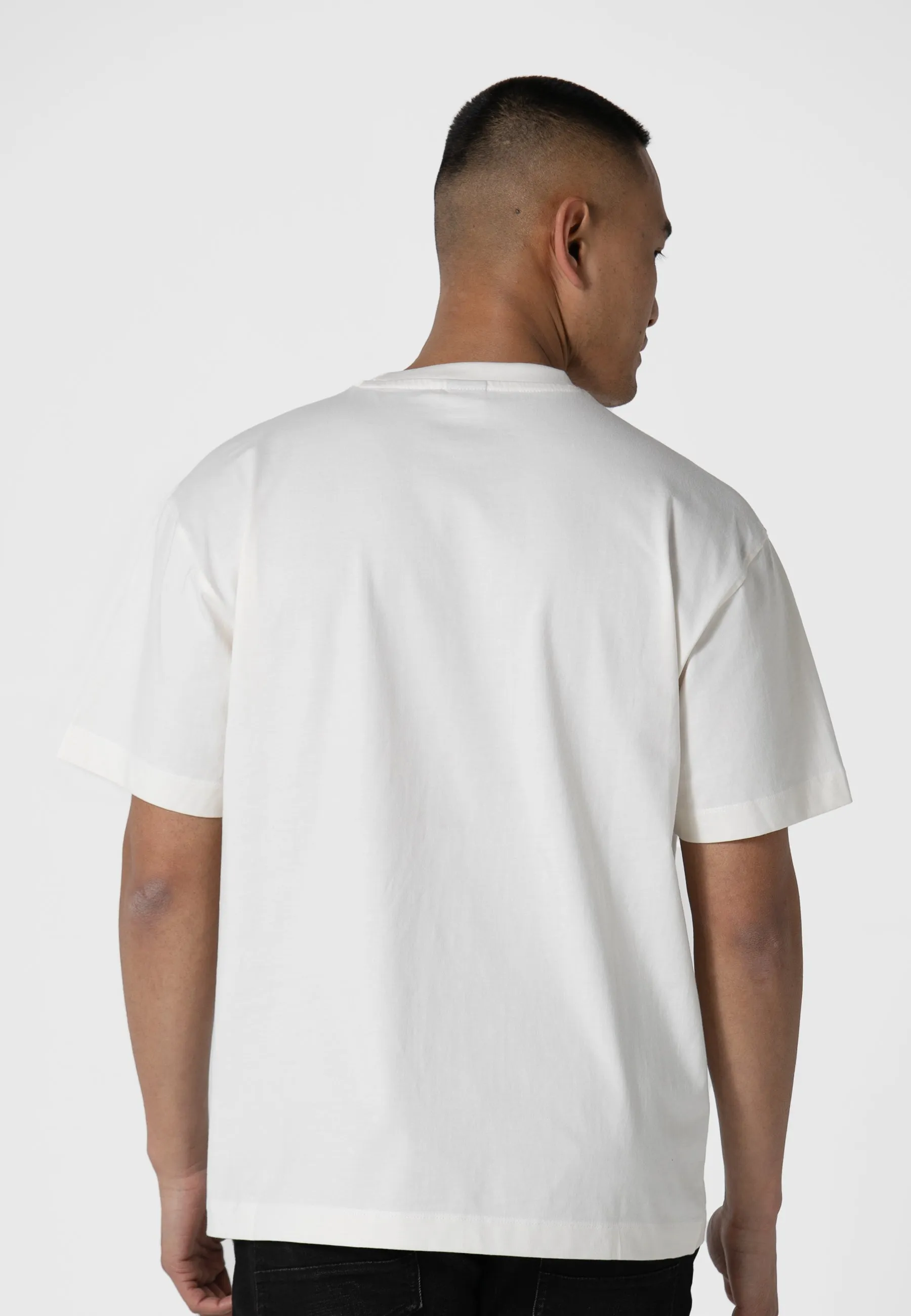 Lompoc Bone White T-Shirt Timeless Appeal Anti Static Fabric