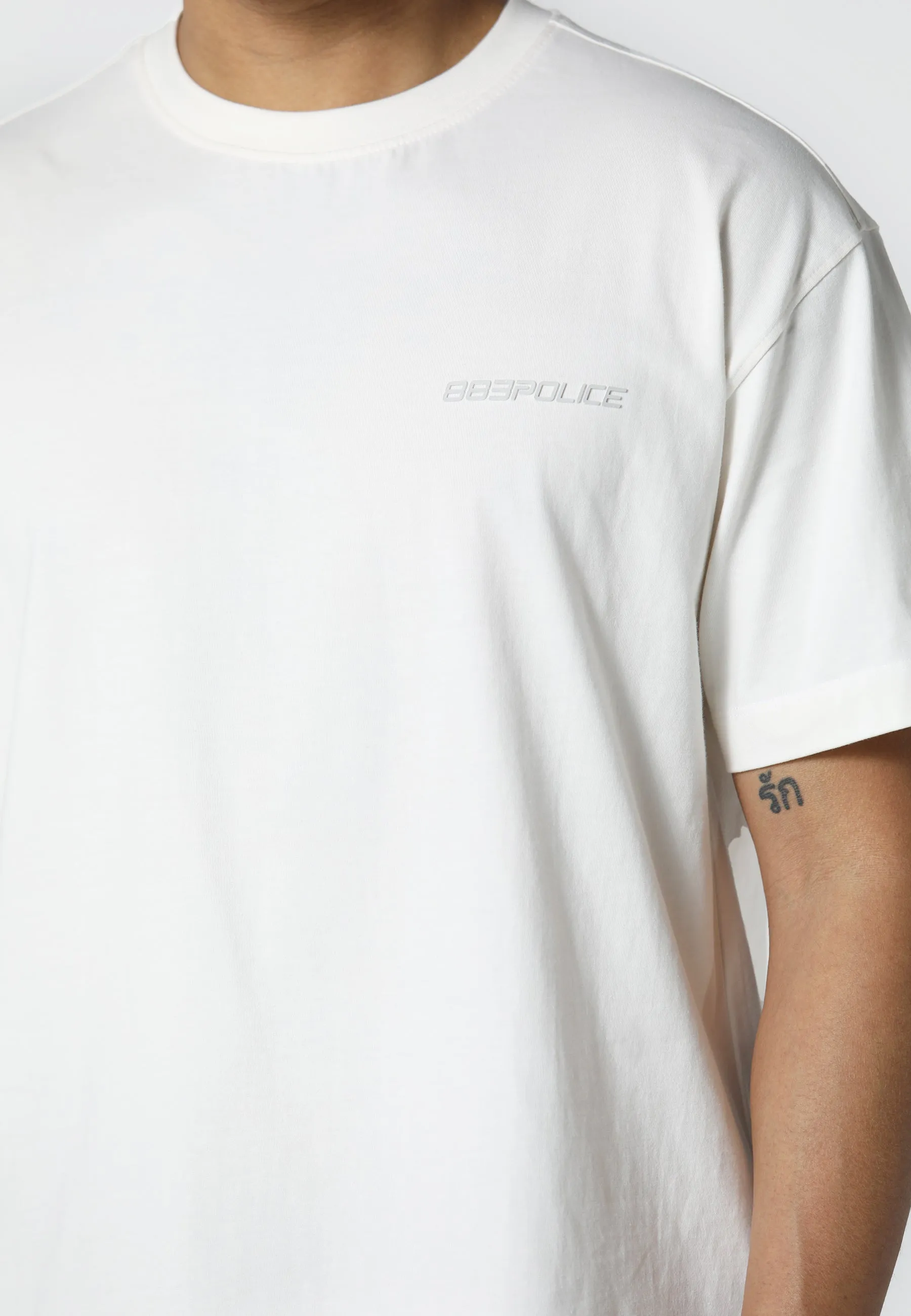 Lompoc Bone White T-Shirt Low Profile Collar
