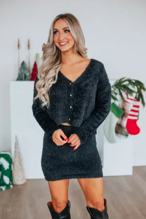 Malinda Two-Piece Set - Black Neat Look Bamboo Fiber Composition