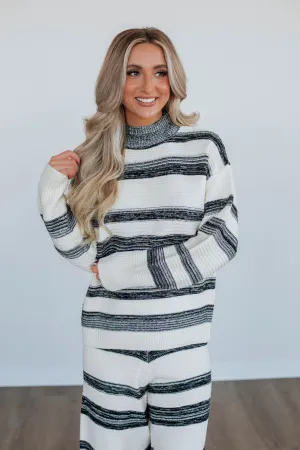 Maygan Striped Sweater Essential Outfit